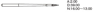 Игла Organ Needles DPx17 SES № 90/14