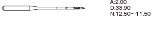 Игла Organ Needles DPx5 № 70/10